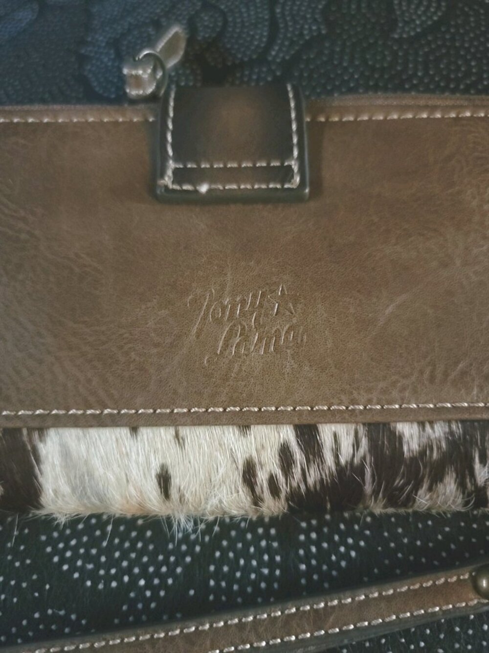 Tony Lama Women's Wallet Bag Leather Brown Western Cowgirl - Picture 3 of 6
